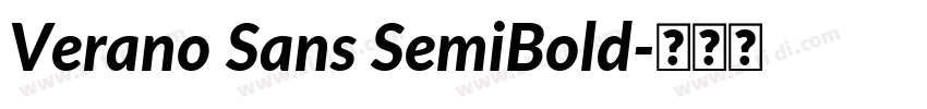 Verano Sans SemiBold字体转换 Verano Sans SemiBold字体转换
